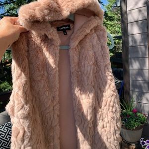 Express Faux Fur Vest NWOT